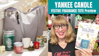 YANKEE CANDLE FESTIVE FRAGRANCE TOTE Preview  Snow Globe Wonderland  SHOP WITH ME [upl. by Poppo103]