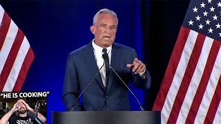 Robert F Kennedy Jr speech was a bloodbath [upl. by Ahsiekrats188]