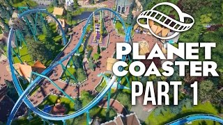 Planet Coaster Gameplay Walkthrough Part 1  BUILDING A DREAM THEME PARK Challenge [upl. by Garvey]