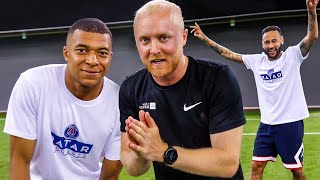 FOOTBALL CHALLENGES vs MBAPPE amp NEYMAR [upl. by Annagroeg]