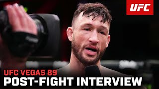 Julian Erosa PostFight Interview  UFC Vegas 89 [upl. by Kralc]