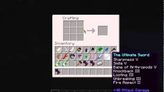 How to craft Big Bertha and Slice in OreSpawn [upl. by Dona]