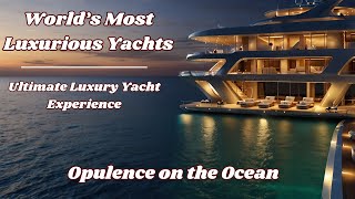 World’s Most Luxurious Yachts  Opulence on the Ocean  Yacht Experience [upl. by Tobit857]