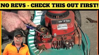 How to Fix Your Lawn Mower Not revving up  IN JUST 5 SECONDS [upl. by Korfonta861]