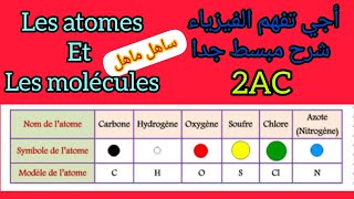 Les atomes et les molécules 2ACPartie 1 [upl. by Dlareg]