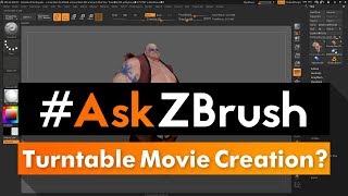 AskZBrush “Is there a way I can create and export a Turntable Movie of my Model” [upl. by Aseeral]