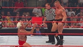 Brock Lesnar vs Ric Flair Raw July 1 2002 [upl. by Gnil]