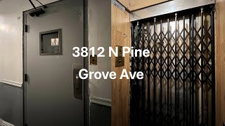 Noisy But Cool ECA Gated Traction Elevator  3812 N Pine Grove Ave  Chicago IL [upl. by Kuehn]