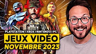 TOP JEUX VIDÉO NOVEMBRE 2023 🌟 Un mois BOUILLANT sur PS5 I Xbox Series I Nintendo Switch I PC [upl. by Rebna]