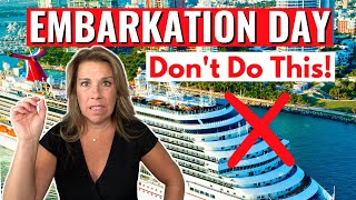 13 BIG Embarkation Day Mistakes Not to Make on a Cruise [upl. by Nyliahs574]