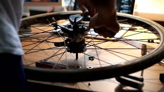 Fixing my drum brake bike sturmey archer also sample video of 56mm f12 part 3 [upl. by Ruosnam517]