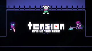 Tension — Deltarune Combat Animation Kris VS Susie [upl. by Aihsenyt508]