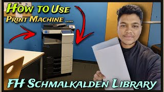 How To Use Printer In FH Schmalkalden Library [upl. by Electra]