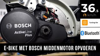 EBike met Bosch middenmotor opvoeren  Bluetooth Speedbox [upl. by Pontus724]