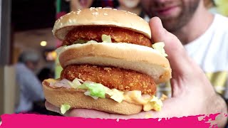 Eating McDonalds Lunch in INDIA  AMAZING Indian FAST FOOD Review  Kolkata India [upl. by Eob140]