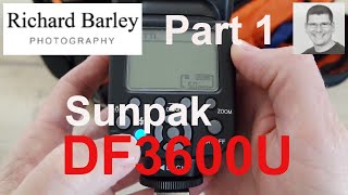 Part1Sunpak DF3600U flashgun review Canon 5D [upl. by Guildroy]