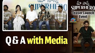 Q amp A with Media  Maa Nanna Superhero Teaser Launch Event  Sudheer Babu  NTV ENT [upl. by Norej]