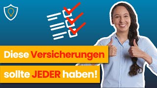 Die 4 wichtigsten Versicherungen hast du alle [upl. by Hgierb]