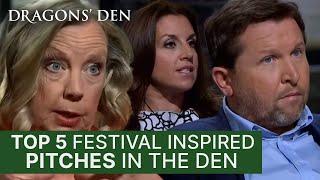 Top 5 Festival Pitches In The Den  Dragons Den [upl. by Eiduj787]