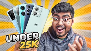 Top 5 Best Smartphones Under ₹25000 Budget⚡ [upl. by Esialb]