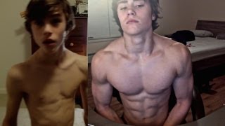 David Laid 18 Month Transformation 1415 Year Old [upl. by Aitnom]