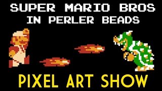 Perler Beads Tutorial Super Mario Bros  Pixel Art Show [upl. by Tteragram]