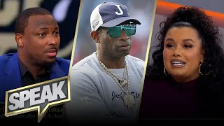 Deion Sanders leaves HBCU Jackson State for Colorado and the PAC12  CFB  SPEAK [upl. by Chae]