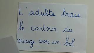 Dessiner le visage Art plastique enfants à la maternelle à Beaupré [upl. by Fairbanks]