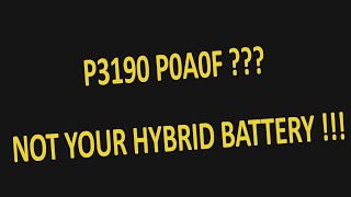 Prius Codes P3190 P3191 P0A0F Explained [upl. by Ifar]