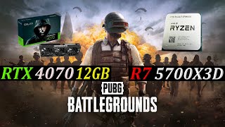 RYZEN 7 5700X3D  RTX 4070 12GB  PUBG Competitive Settings 1080p [upl. by Trill]