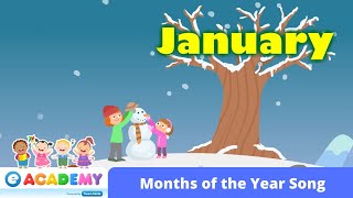 12 Months  Calendar  Seasons  Songs for Kids  Children  Learn English  Kindergarten Preschool [upl. by Ailil792]