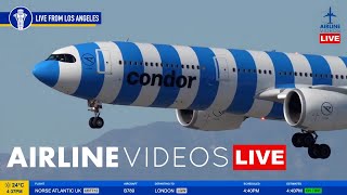 🔴LIVE LAX PLANE SPOTTING Watch Arrivals and Departures [upl. by Syverson]