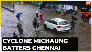 Cyclone Michaung News Updates Cyclone Michaung Crosses Andhra Coast Power Cuts In Chennai [upl. by Leksehcey]