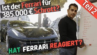 Aufregung um Ferrari  Schrott für 385000 €   So viel kostet die Reparatur  Hamid Mossadegh [upl. by Alliehs]