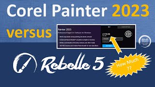 Corel Painter 2023 versus Rebelle 5  A traditional Artists perspective Fixed Audio [upl. by Ised]