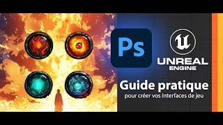 Tuto Photoshop gratuit pour créer vos interfaces de jeu importées dans Unreal Engine [upl. by Laurence830]