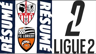 FC Lorient 30 AC Ajaccio Résumé  Ligue 2  20242025 [upl. by Hwu]