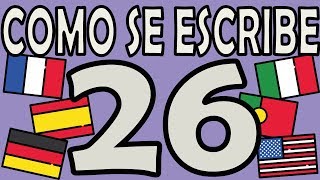 Como se Escribe el Número 26 [upl. by Yarehs]