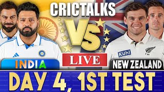 Live IND Vs NZ Day 4  1st Test  Live Scores amp Commentary  India vs New Zealand  Last 20 [upl. by Ettegdirb372]