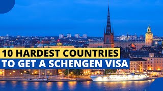 10 Hardest Countries to Get a Schengen Visa [upl. by Nosidda703]