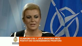 Kolinda Grabar Kitarović o ulasku Hrvatske u EU [upl. by Tarkany]