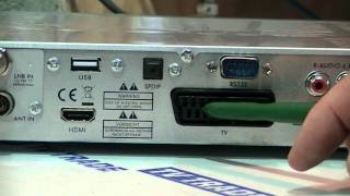 How to Connect amp Install a Satellite Combo Receiver [upl. by Mazman]