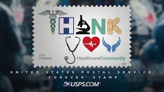 USPS thankyouhealthcarestamp [upl. by Afinom]