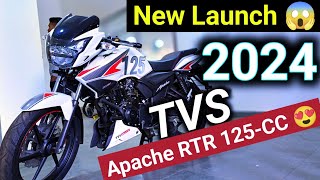 New Launch 😱 2024 TVs apache RTR 125cc 😍 apache125 tvsapache tvsapache125 [upl. by Akeinahs]