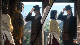 Scene Comparison  Grisha Promises Eren To Show Basement  Mappa VS Wit  Episode 1 VS Episode 79 [upl. by Durstin]