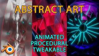 Make abstract animated art in Blender [upl. by Issi]