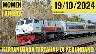 KA BANDARA TROBEL amp KA KERTANEGARA TERPAKSA MASUK JALUR 1 STASIUN KEDUNDANG shotonxiaomi [upl. by Niletac]