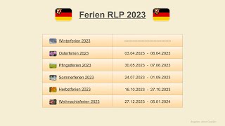 Ferien RLP 2023 [upl. by Dearr]