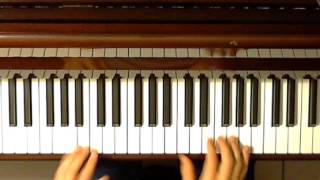 Progression 251 et renversements  Tutoriel pour piano solo [upl. by Neelyam369]