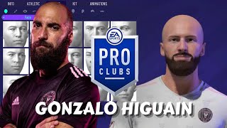 FIFA 21 Gonzalo Higuain Pro Clubs Creation [upl. by Anneuq]